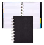 Talia Discbound Notebooks, Planner, Customizable, (Black, Junior (5.5In X 8.5In))