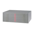 Safco Products 4986GR Flat File for 42" W x 30" D Documents, 10-Drawer (Additional Options Sold Separately), Gray