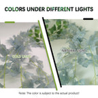 Luerbi 12 Pack Grey Wisteria Hanging Flowers Garland, 3.77 Feet Grey Artificial Wisteria Flower Vines, Fake Grey Wisteria, Grey