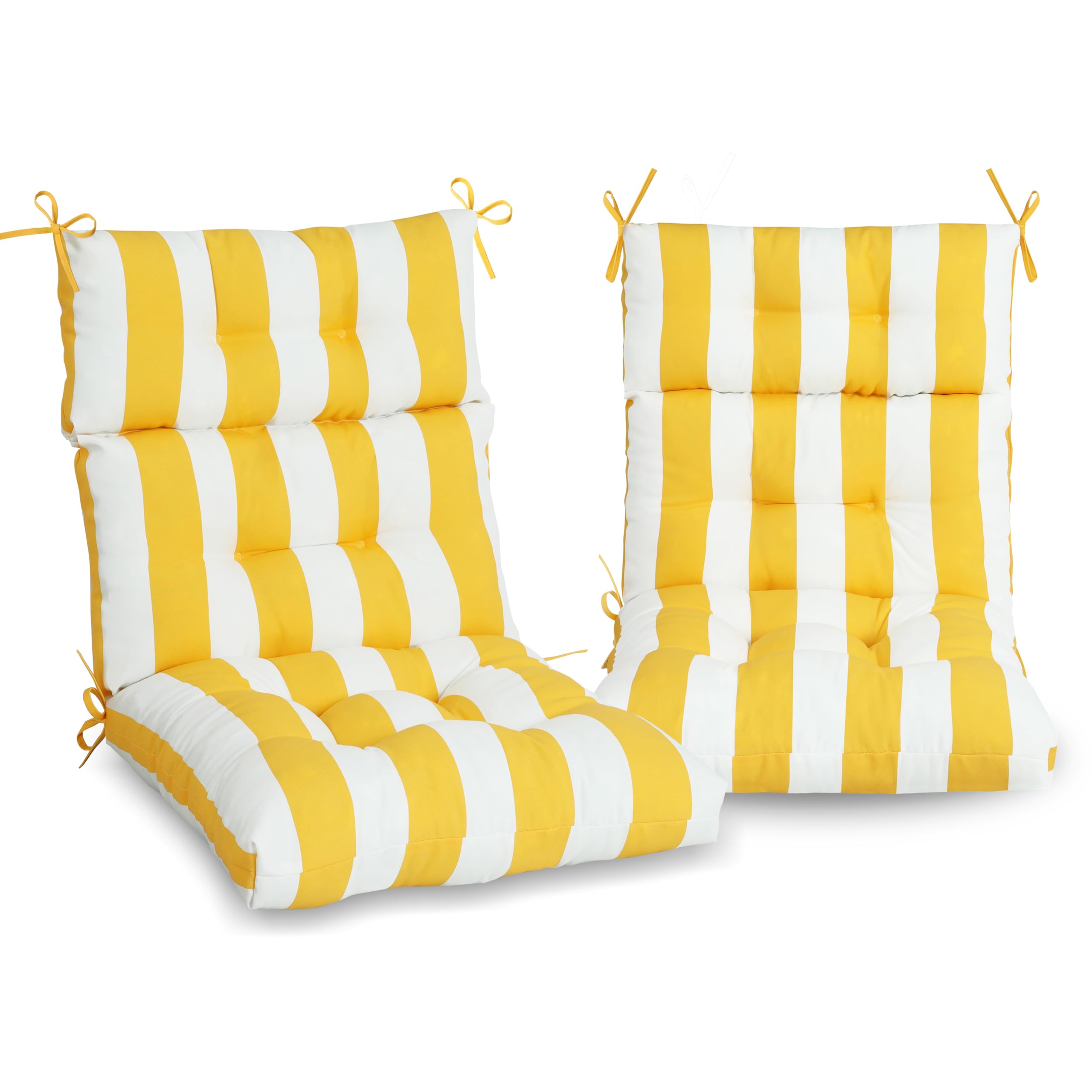 Only Choice High Back Adirondack Chair Cushion Set Of 2-44   X 22   X 4    Waterproof, Fade-Resistant Outdoor Rocking Chair Cush
