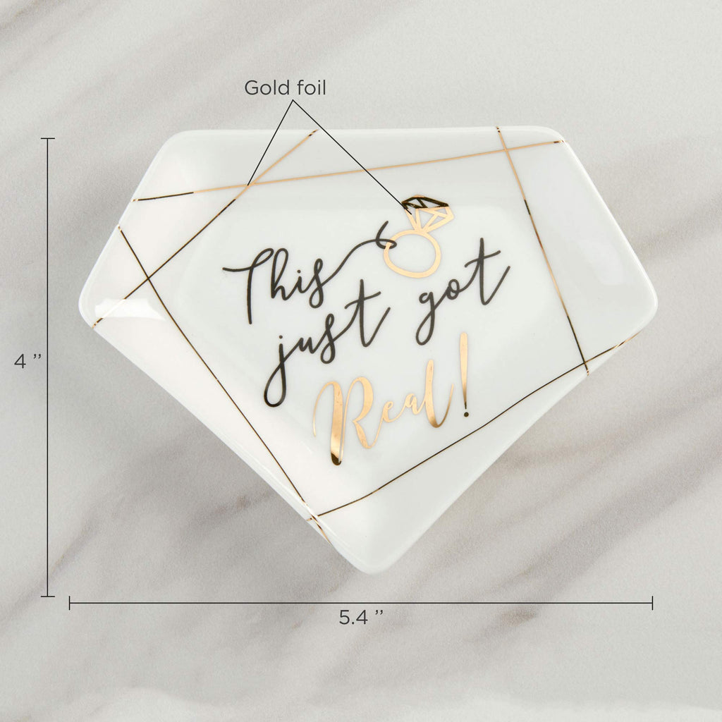 Kate Aspen Trinket Dish, One Size, White