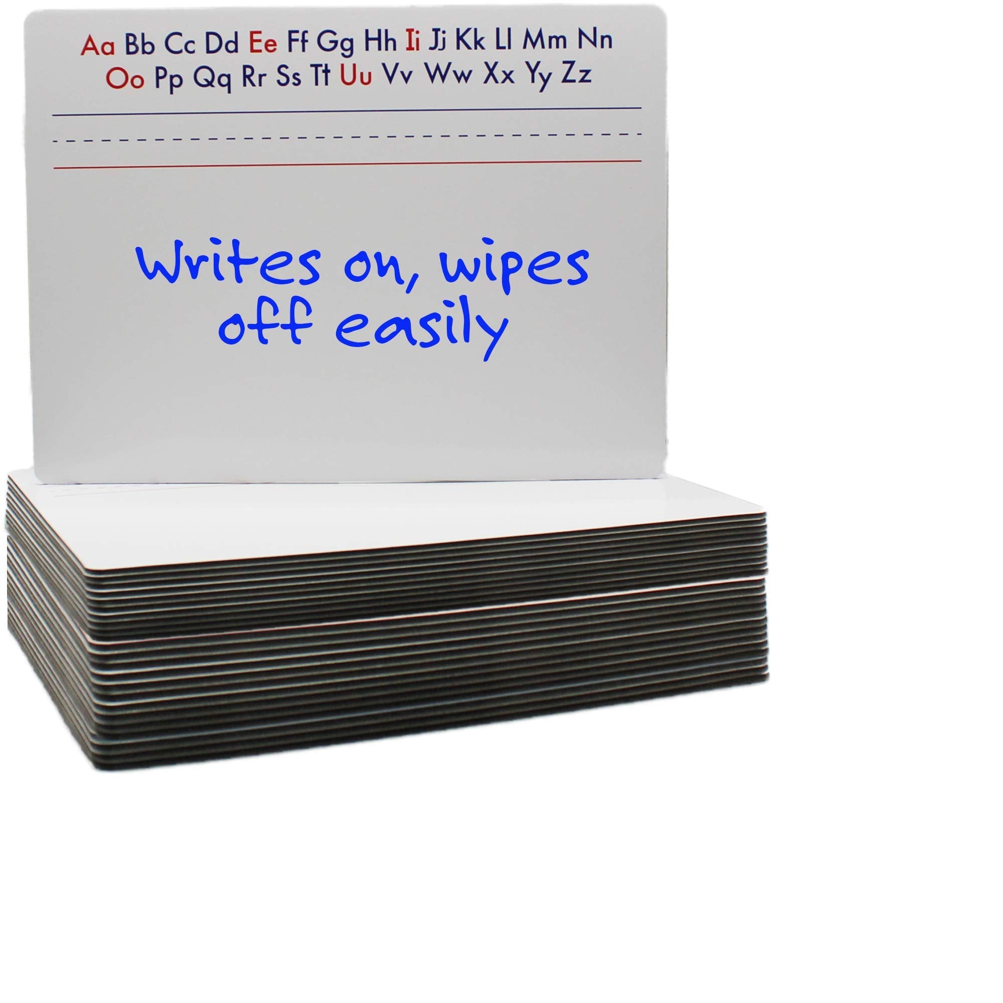 9 X 12  Two Sided Alphabet Magnetic Dry Erase Board Class Pack Of 24
