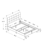 Monarch Specialties Bed Frames, Full, Brown