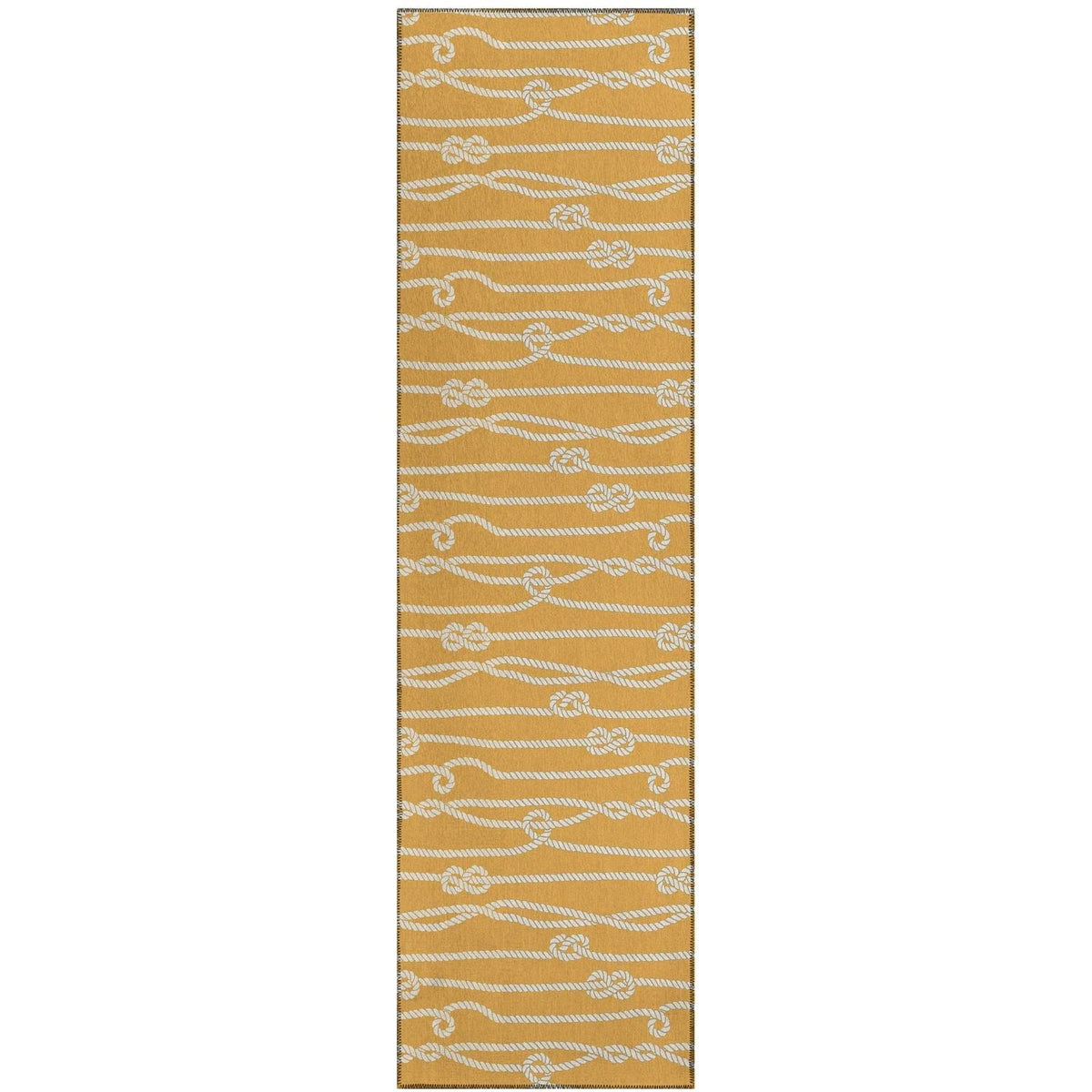 Harbor Ha7 Gold Coastal Rug Runner 2' 3&quot; X 7 ' 6&quot;