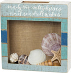 Primitives by Kathy Home D  cor Shell Holder, 10'' Square x 2.25'', Multicolor