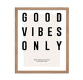 Poster Master Typography Poster - Quote Print - Good Vibes Only, Do What Makes you Happy, Inspiring - Gift for Family, Friend - 