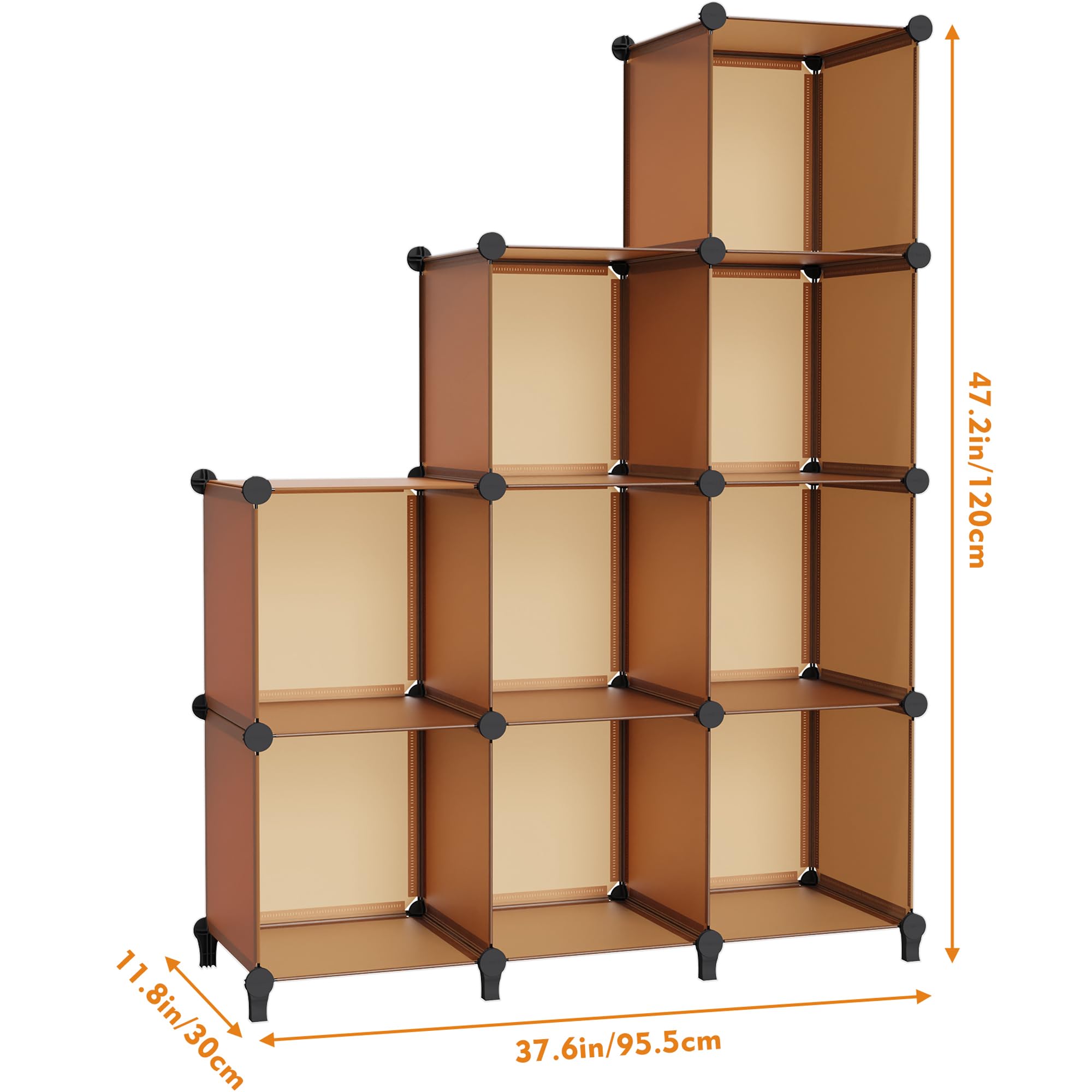 Homidec Closet Organizer, 9-Cube Closet Organizers And Storage, Portable Closet Storage Shelves,Closet Organizer Storage Shelves, Clothes Storage Organizer For Garment Racks, Closet, Wardrobe