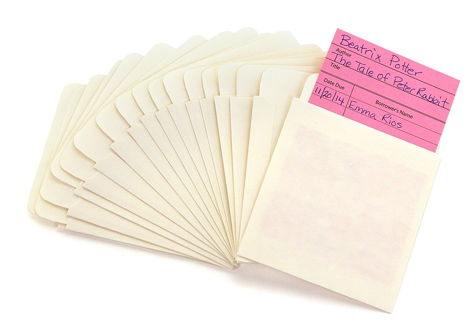 Hygloss Products Manila Library Pockets - Pocket Envelopes Made In The Usa - 4.5 X 3.5 Inches, 500 Pack