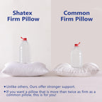 Shatex Extra Firm Pillow King Size 34 X 20 Inch, Bed Pillow With Adjustable Insert Provides Stronger Support - For Back, Stomach