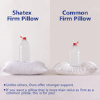 Shatex Medium Firm Pillow, King Size 34 X 20 Inch, Adjustable Pillow For Neck Pain Relief,Back Pillow Provide Strong Support For