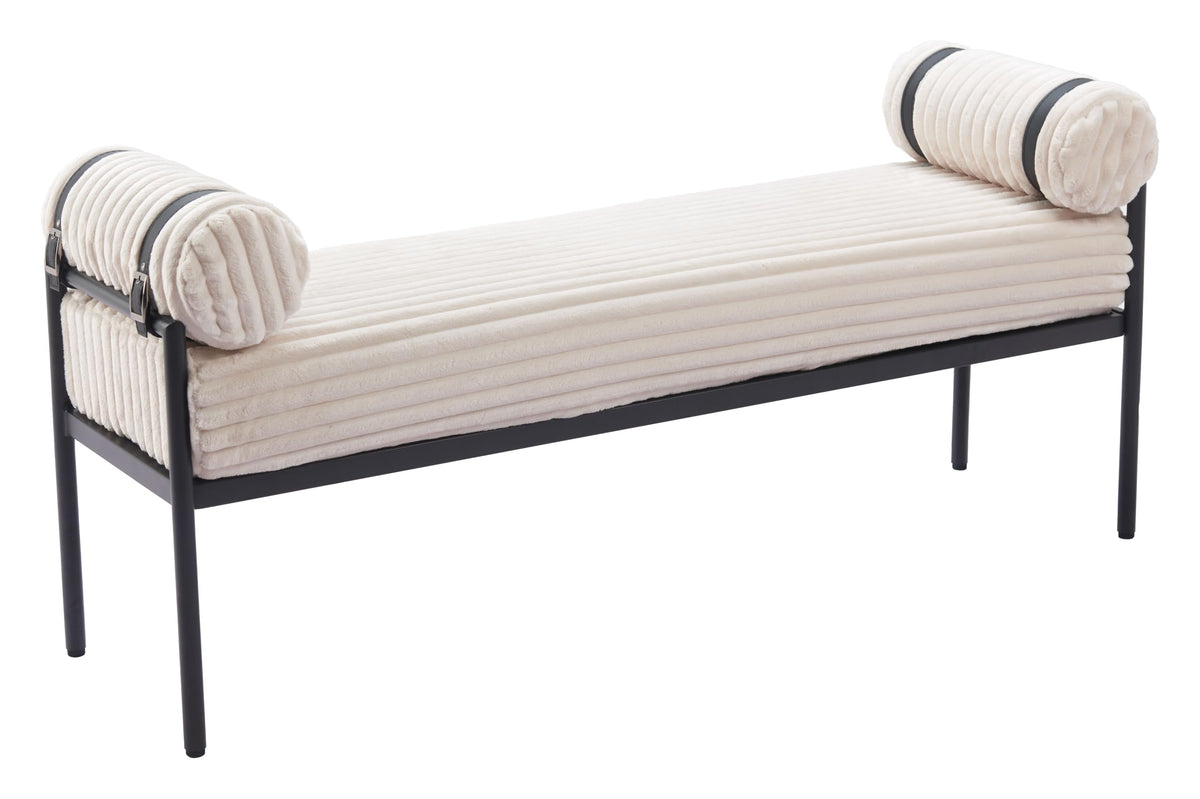 Zuo Barrow Bench Cream