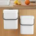 LALASTAR Compost Bin Indoor Kitchen Sealed, Hanging Small Trash Can with Lid Under Sink for Kitchen, Food Waste Bin for Countert