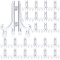 48 Pieces Mini Easel Stands Plastic Plate Stand Holder Display Picture Easel Stand for Display Picture Frame Collectibles Deskto