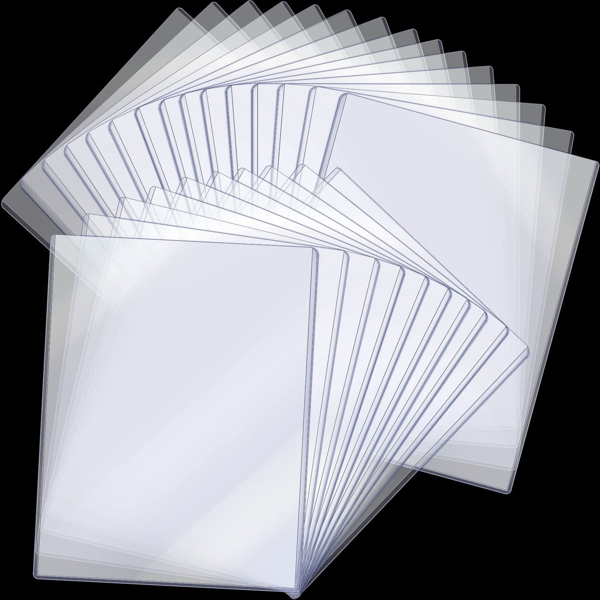 Jecery 8.5 X 11' Rigid Print Protectors Clear Rigid Plastic Paper Page Protectors Photo Plastic Sleeves For Document (25 Pcs)