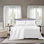 Golal Satin Sheets Queen Size - 4 Pieces Luxury Silky Soft Bed Sheets, Wrinkle-Free White Satin Silk Sheet Set With 1 Deep Pocket Fitted Sheet, 1 Flat Sheet, 2 Pillow Cases