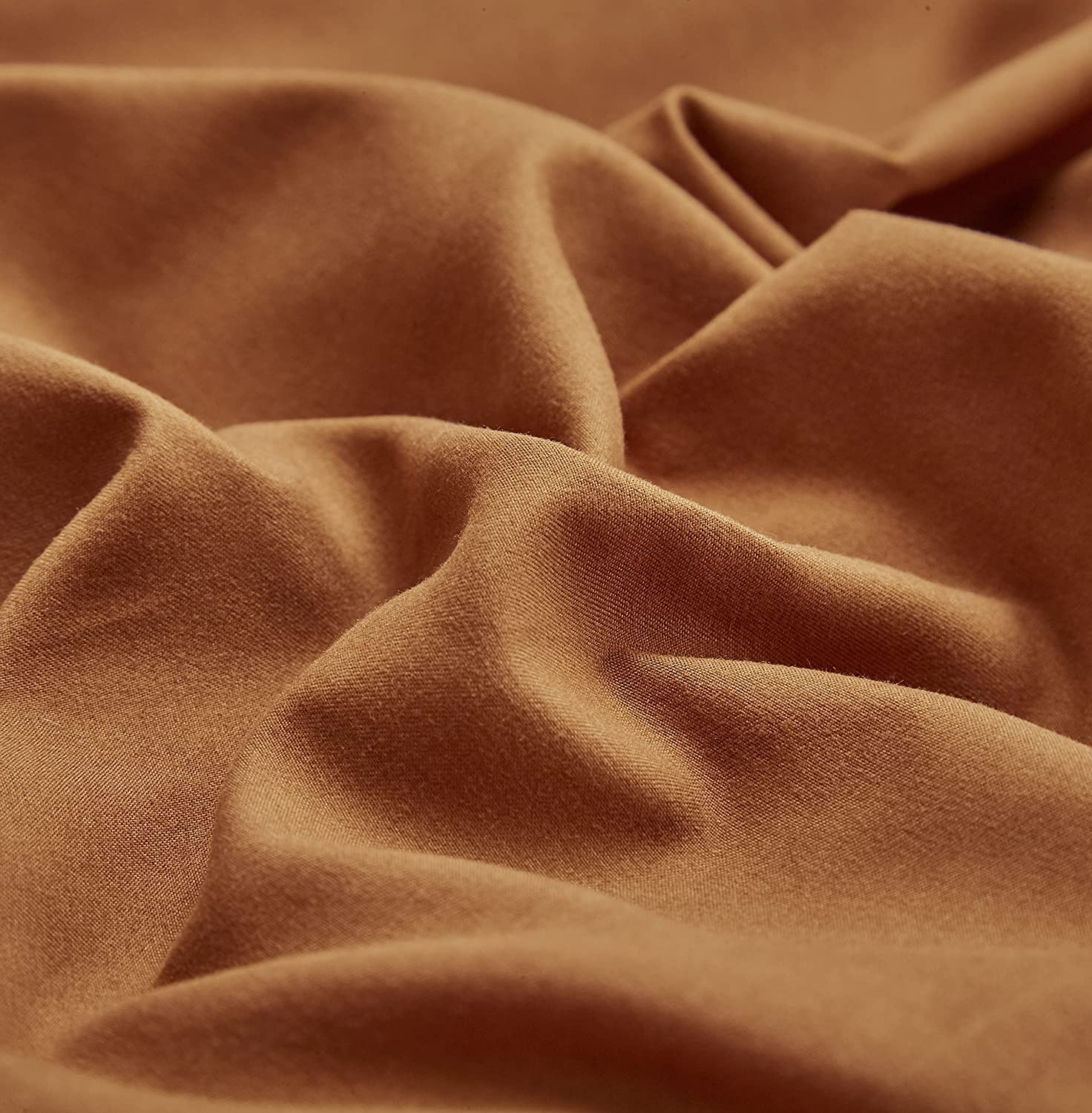 Karever Pumpkin Color Comforter Sets Solid Cinnamon Color Bedding Set Cal King 3 Pcs Pumpkin Comforter Sets For Women Girls Brea