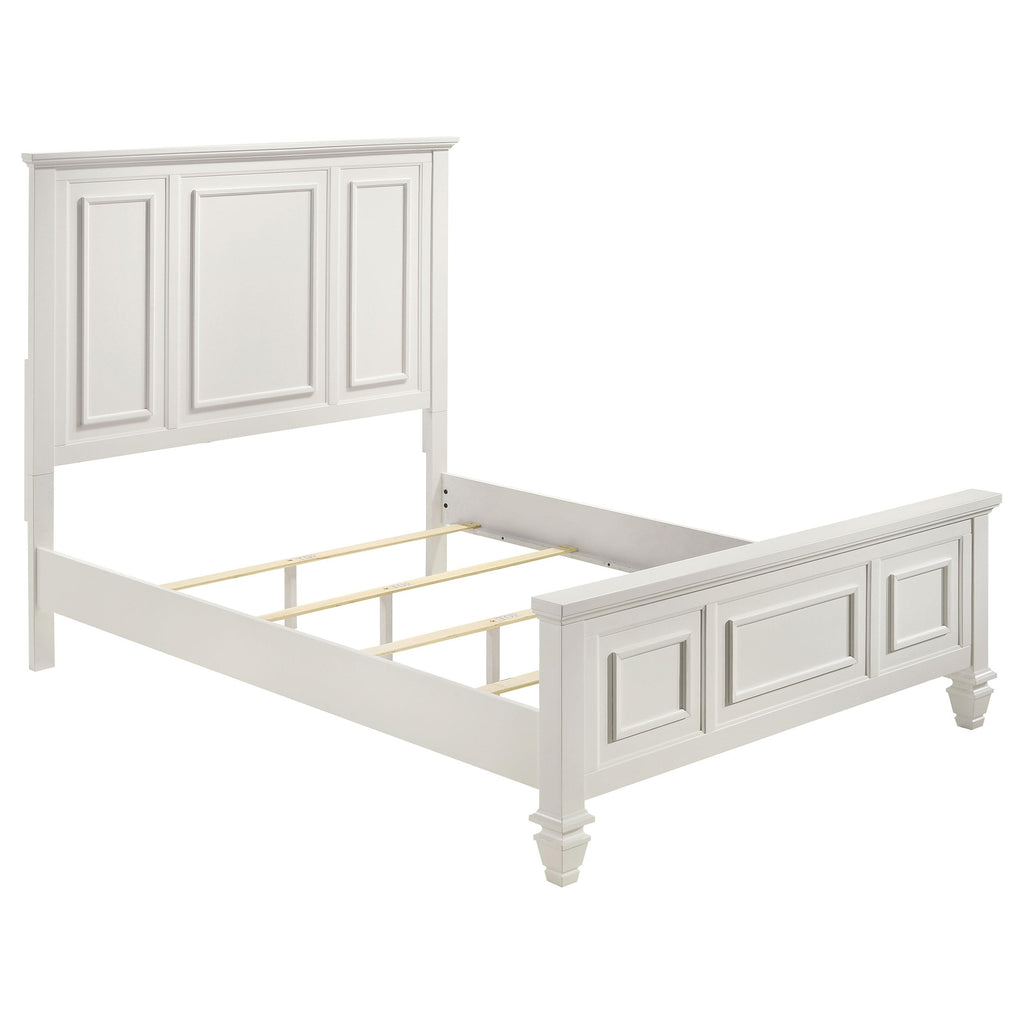 Coaster Sandy Beach Eastern King Bed, Cream White