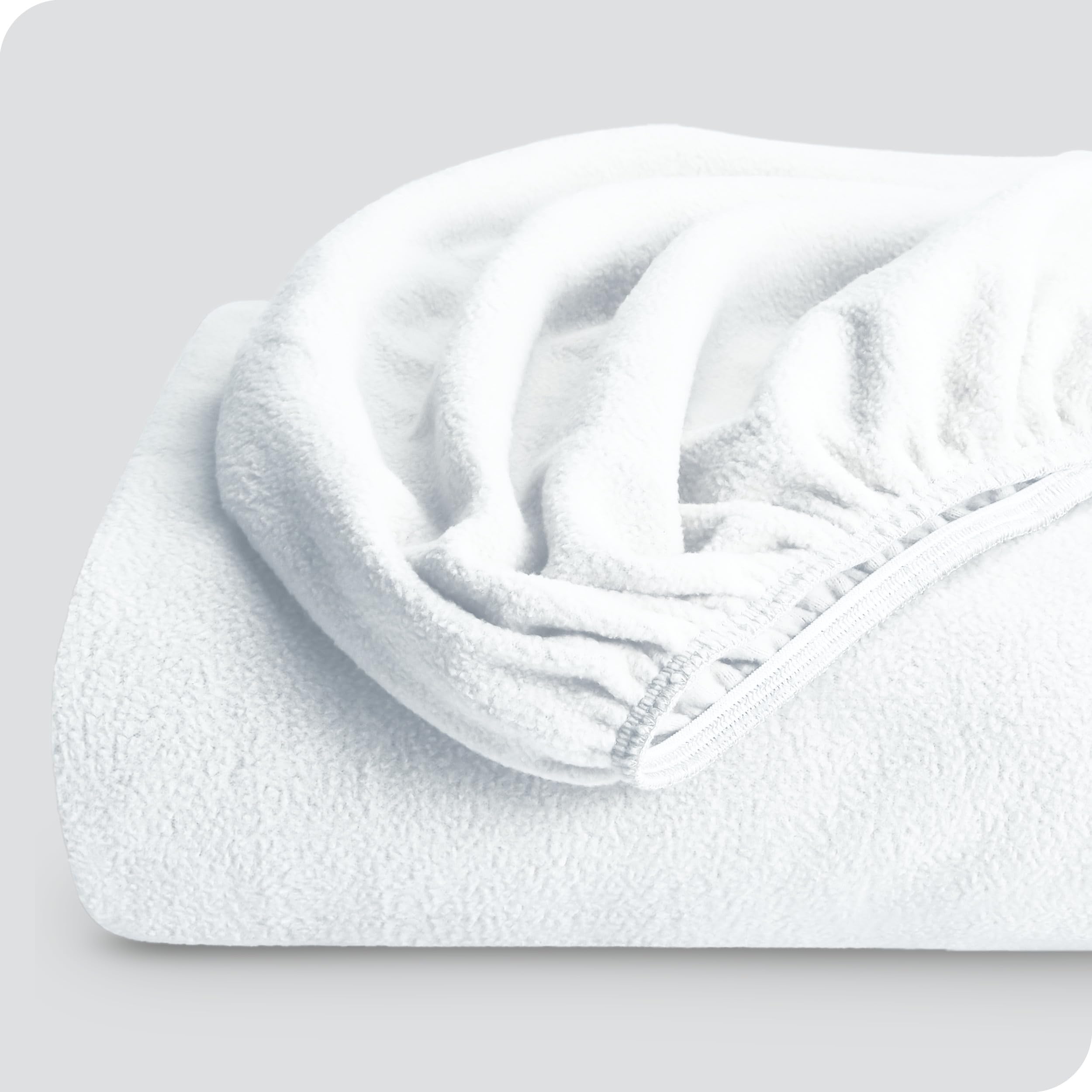 Bare Home Super Soft Fleece Fitted Sheet - King Size - Extra Plush Polar Fleece, No-Pilling - Deep Pocket - All Season Cozy Warm
