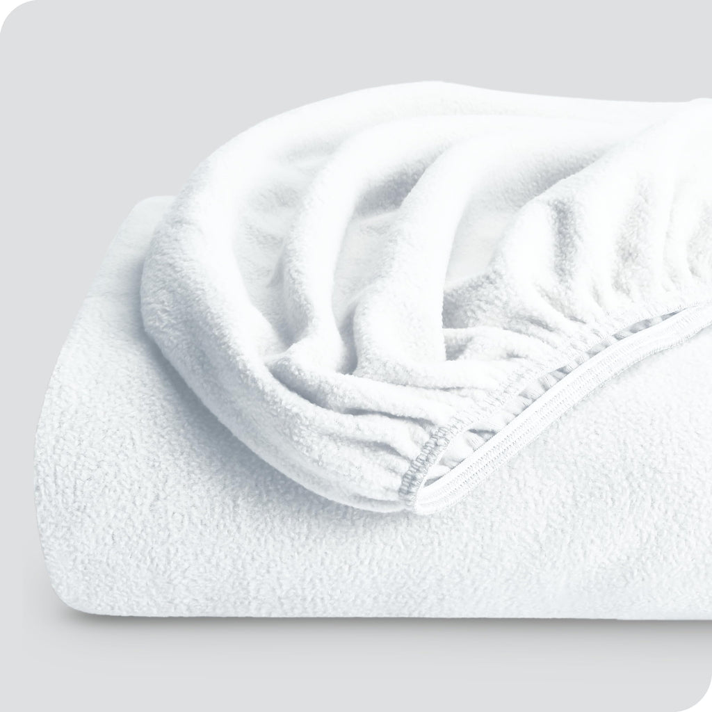 Bare Home Super Soft Fleece Fitted Sheet - King Size - Extra Plush Polar Fleece, No-Pilling - Deep Pocket - All Season Cozy Warm