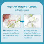24 Pack Lake Blue Wisteria Hanging Flowers Garland, 3.77 Feet Lake Blue Artificial Wisteria Flower Vines, Fake Lake Blue Wisteri
