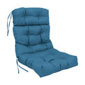 Blazing Needles Indoor/Outdoor Tufted Seat/Back Chair Cushion, 20 x 42, Sea Blue