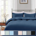 California Design Den King Size Duvet Cover Set, 400 Thread Count 100% Cotton Sateen Weave, Soft Luxury Comforter Cover & Pillow