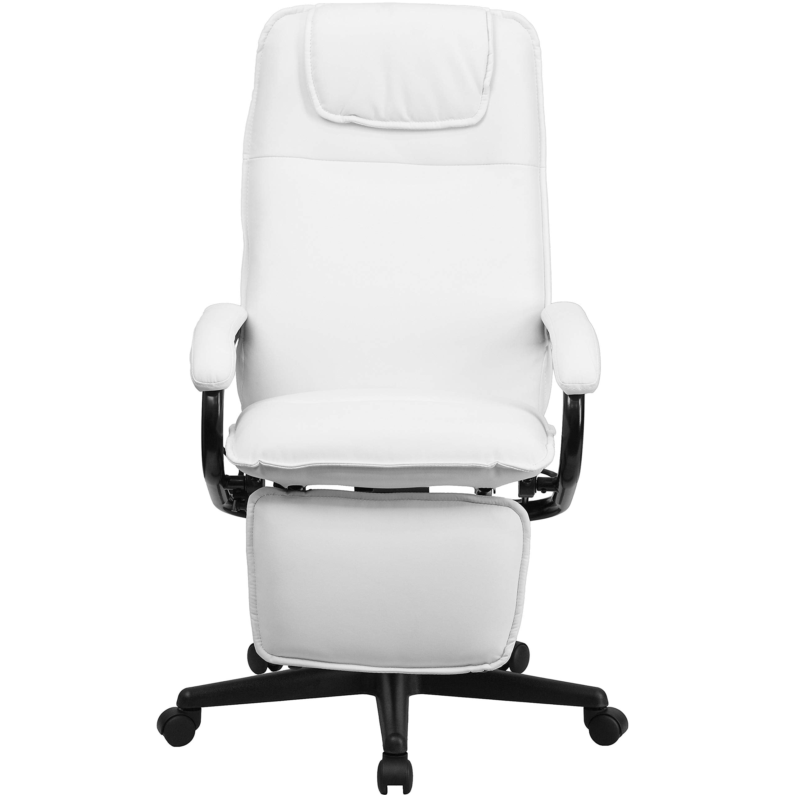 Flash Furniture High Back White Leather Executive Reclining Office Chair