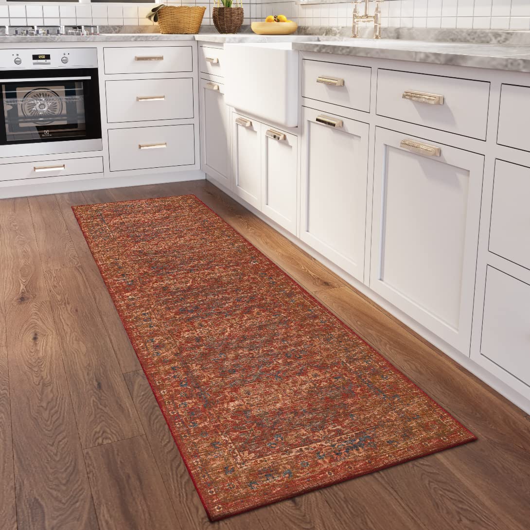 Dalyn Rugs Jericho Jc3 Nutmeg 2'6&quot; X 10' Rectangle Soft Runner Rug, Easy Clean, Non Shedding, Bedroom, Entry, Living Room, Dining Room, Kitchen Rug