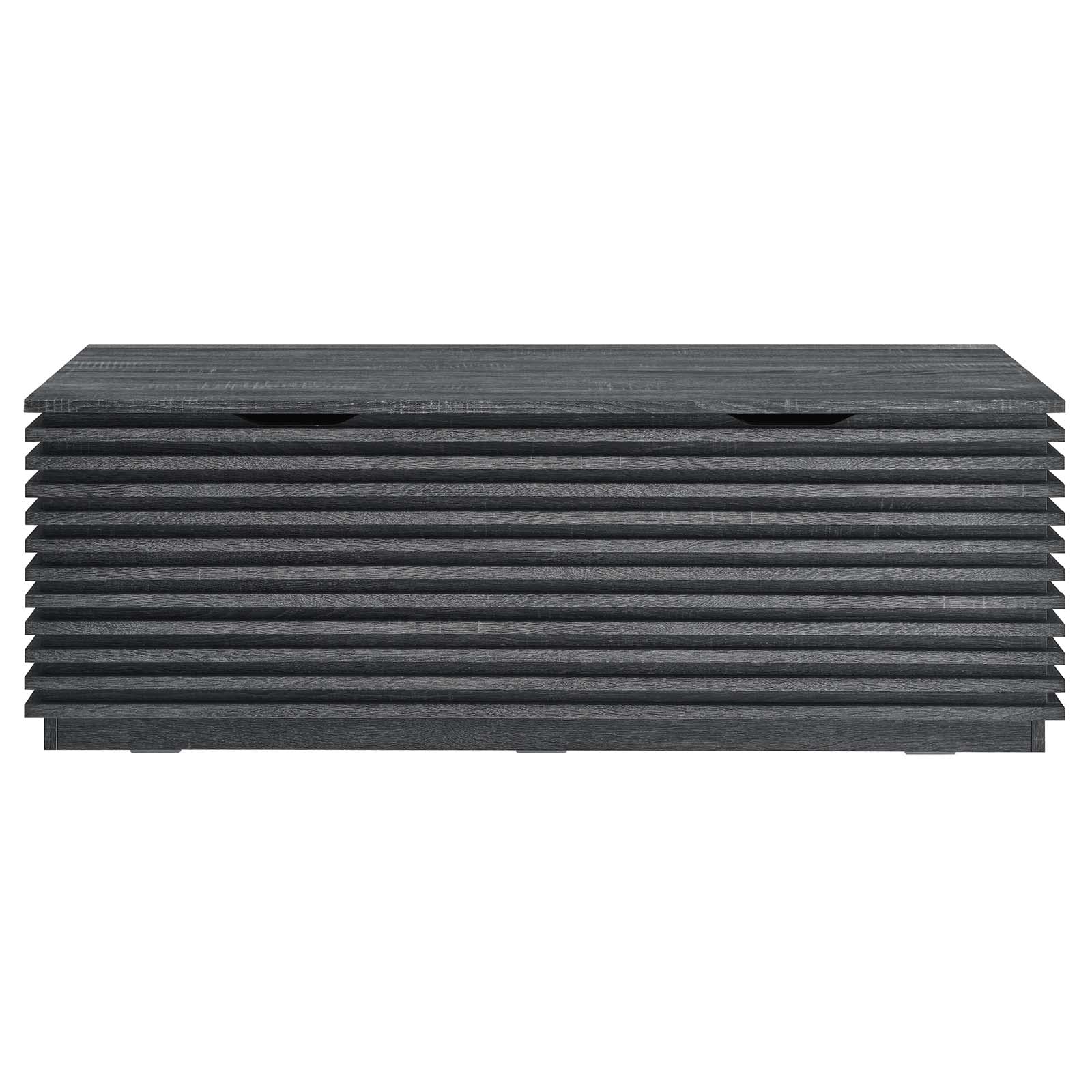 Modway Render 47&Quot; Wood Grain Storage Bench In Charcoal