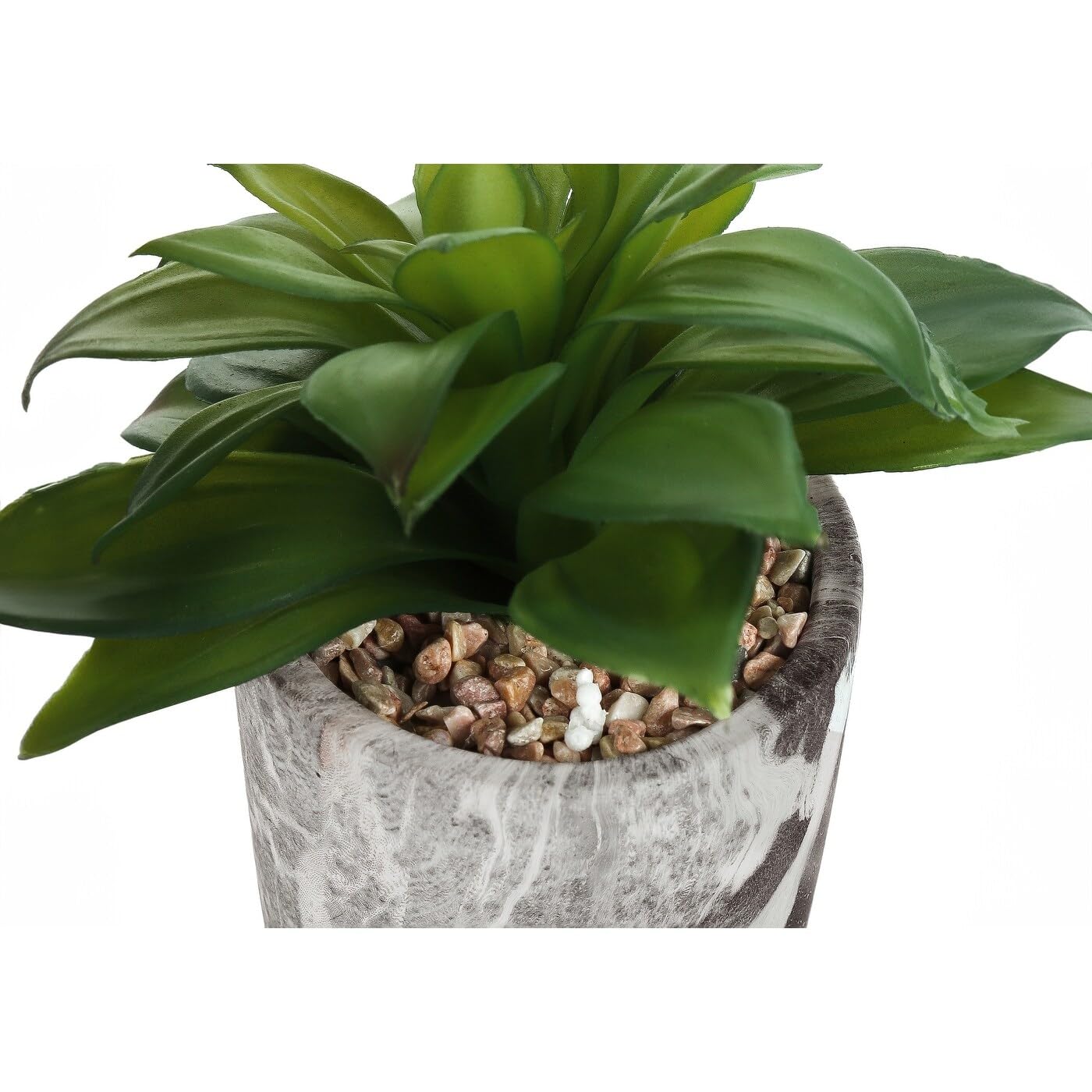 Monarch Specialties I 9586 Artificial Plant, 6' Tall, Succulent, Indoor, Faux, Fake, Table, Greenery, Potted, Set of 2, Decorative, Green Leaves