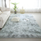 Kchowua 6X9 Rug For Living Room Fluffy Rugs Light Grey Rug For Bedroom Plush Machine Washable Rug For Dorm Non Slip Soft Shag La