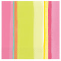 Amscam Pink Sunny Stripe Lunch Napkins, Multicolor