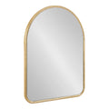 Kate and Laurel Caskill Midcentury Arched Wall Mirror, 18 x 24, Gold, Decorative Modern Mirror for Wall Display
