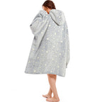 Blanket Hoodie Women & Man,Premium Sherpa Fleece Oversized Hoodie Blanket With Giant Pocket For Women,Super Cozy And Big Wearabl