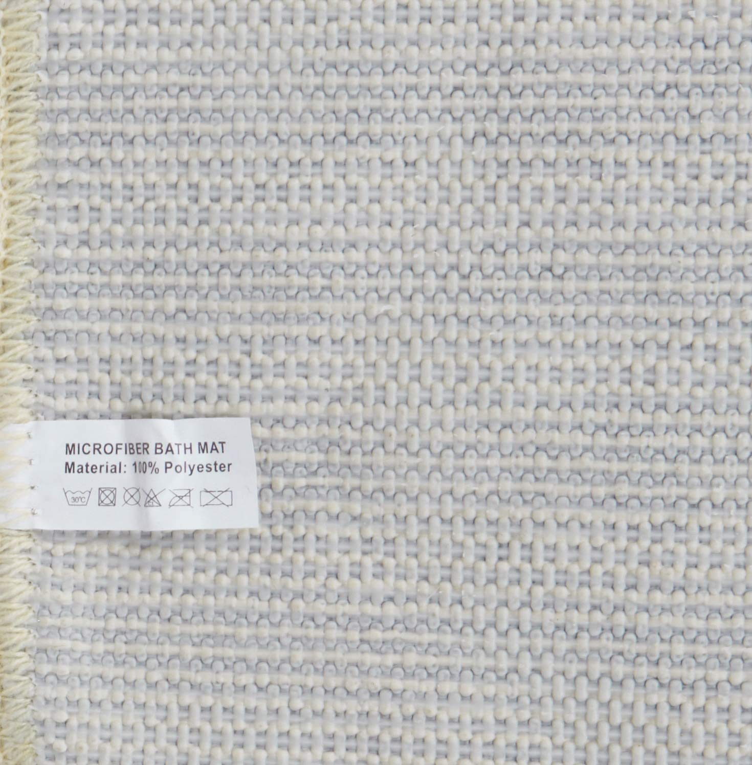 Tache 31 X 48 Inches Solid French Vanilla Ivory Thin Floor Bathroom Bath All Area Doormat Kitchen Rug Mat