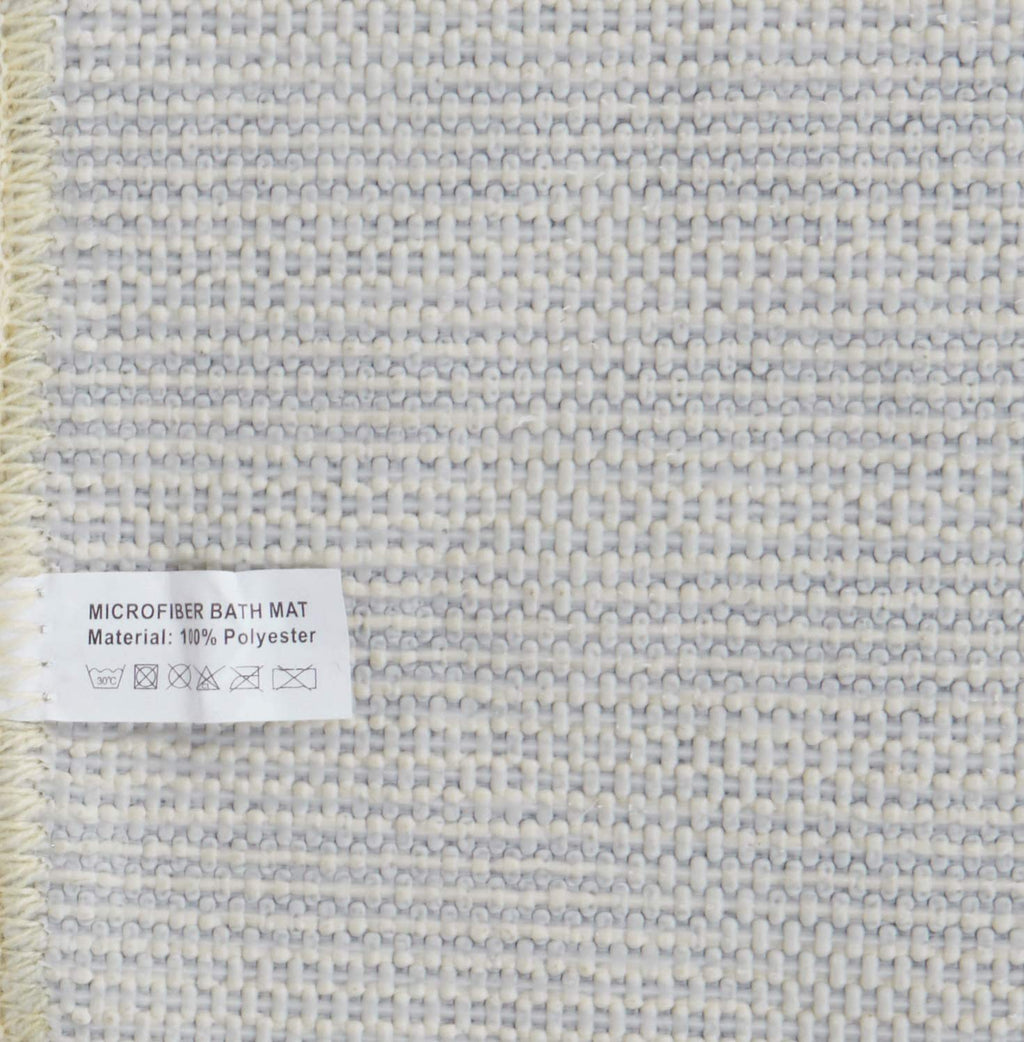 Tache 31 X 48 Inches Solid French Vanilla Ivory Thin Floor Bathroom Bath All Area Doormat Kitchen Rug Mat