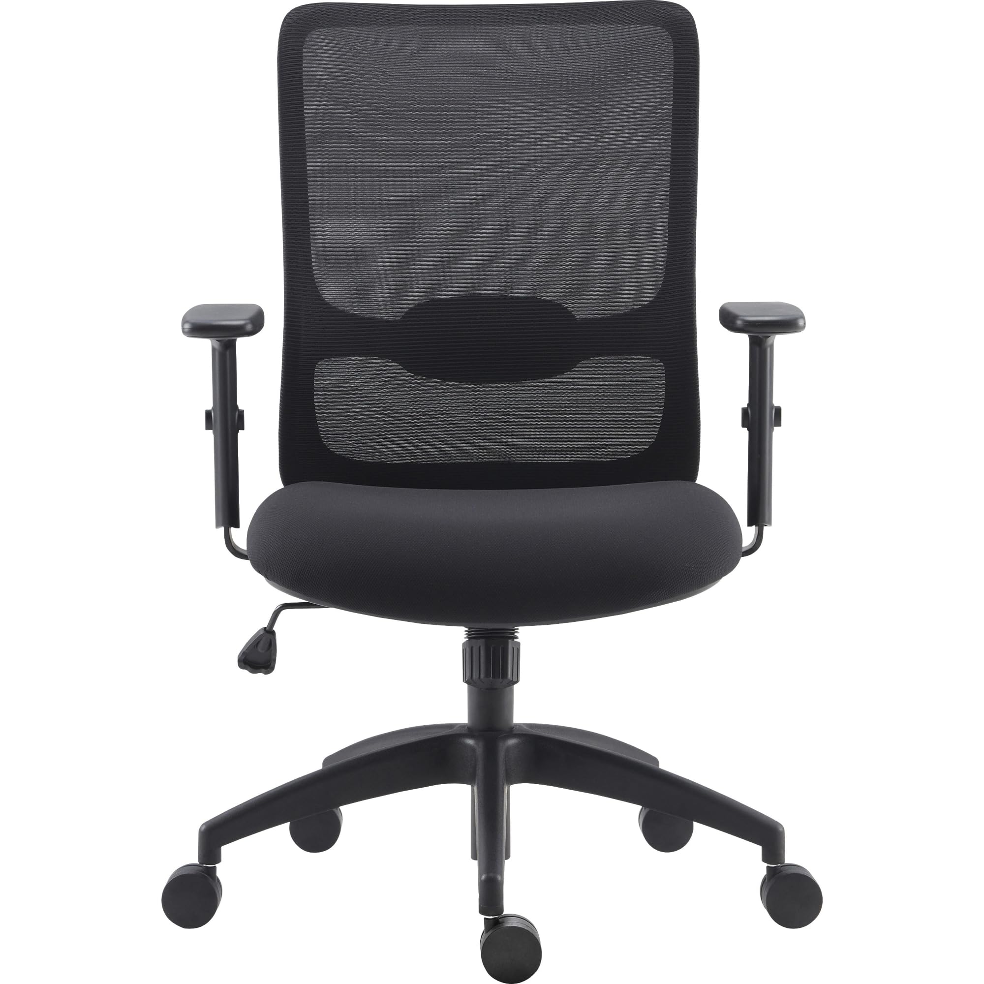 Lorell LYS SOHO Collection Lifting Armrest Staff Chair