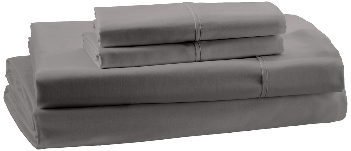 Amazon Aware 100% Organic Cotton 300 Thread Count Sheet Set - Dark Gray, King