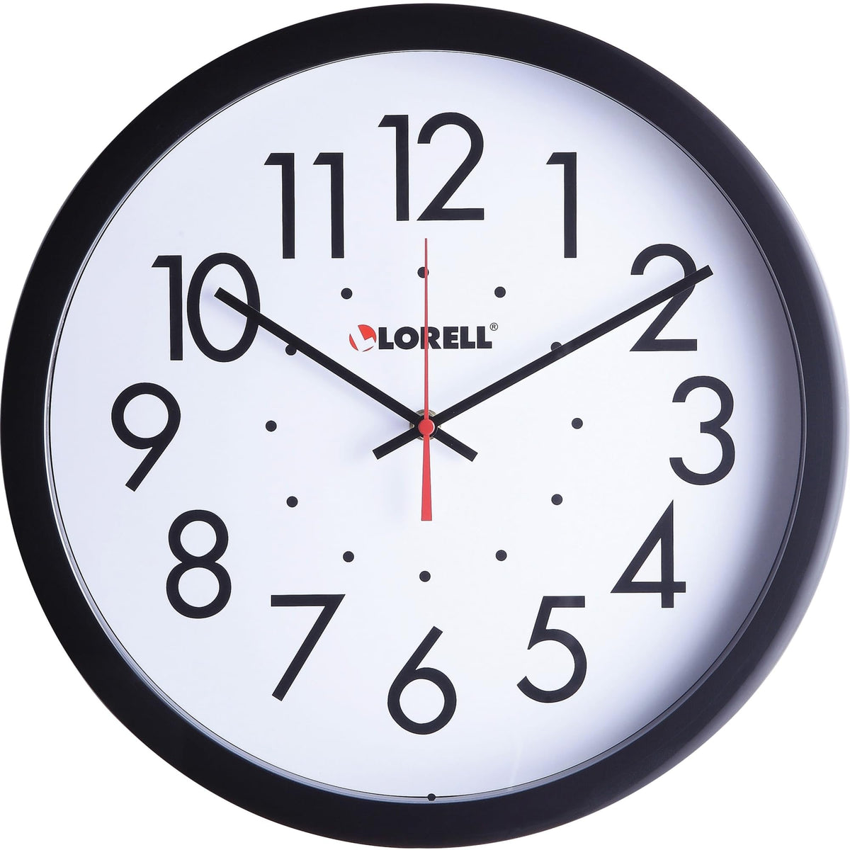 Lorell 61009 Clock, Black