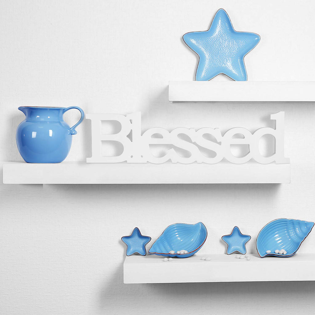 Blessed Letter Table Sign Blessed Standing Letter Table Sign Rustic Wooden Home Signs Decor For Wedding Graduation Party Baby Sh