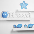 Blessed Letter Table Sign Blessed Standing Letter Table Sign Rustic Wooden Home Signs Decor For Wedding Graduation Party Baby Sh