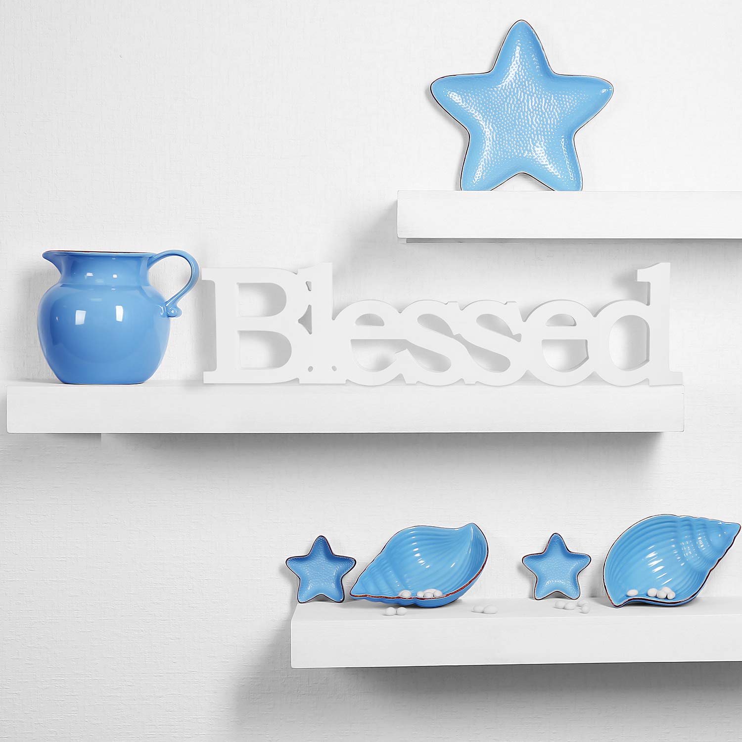 Blessed Letter Table Sign Blessed Standing Letter Table Sign Rustic Wooden Home Signs Decor For Wedding Graduation Party Baby Sh