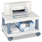 Safco 1861Gr Wave Design Printer Stand Two-Shelf 20W X 17-1/2D X 11-1/2H Charcoal Gray