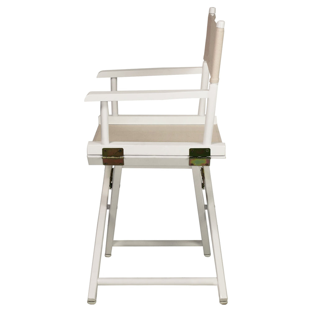 Casual Home 18" Director'S Chair White Frame With Wheat Canvas