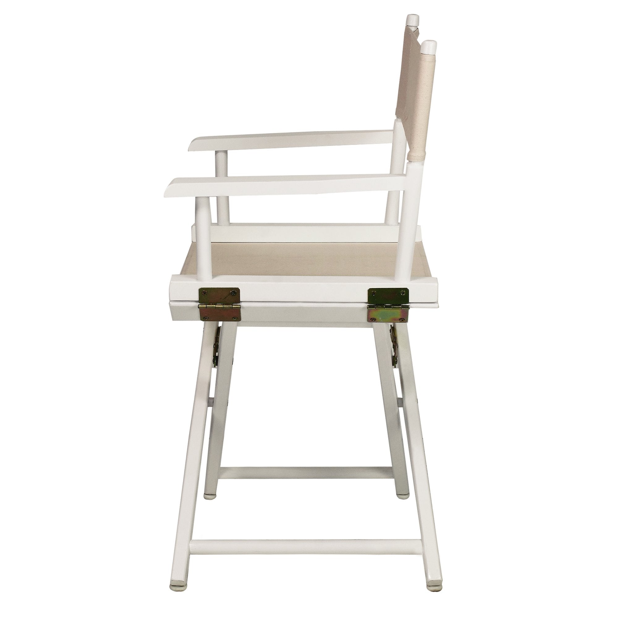 Casual Home 18" Director'S Chair White Frame With Wheat Canvas