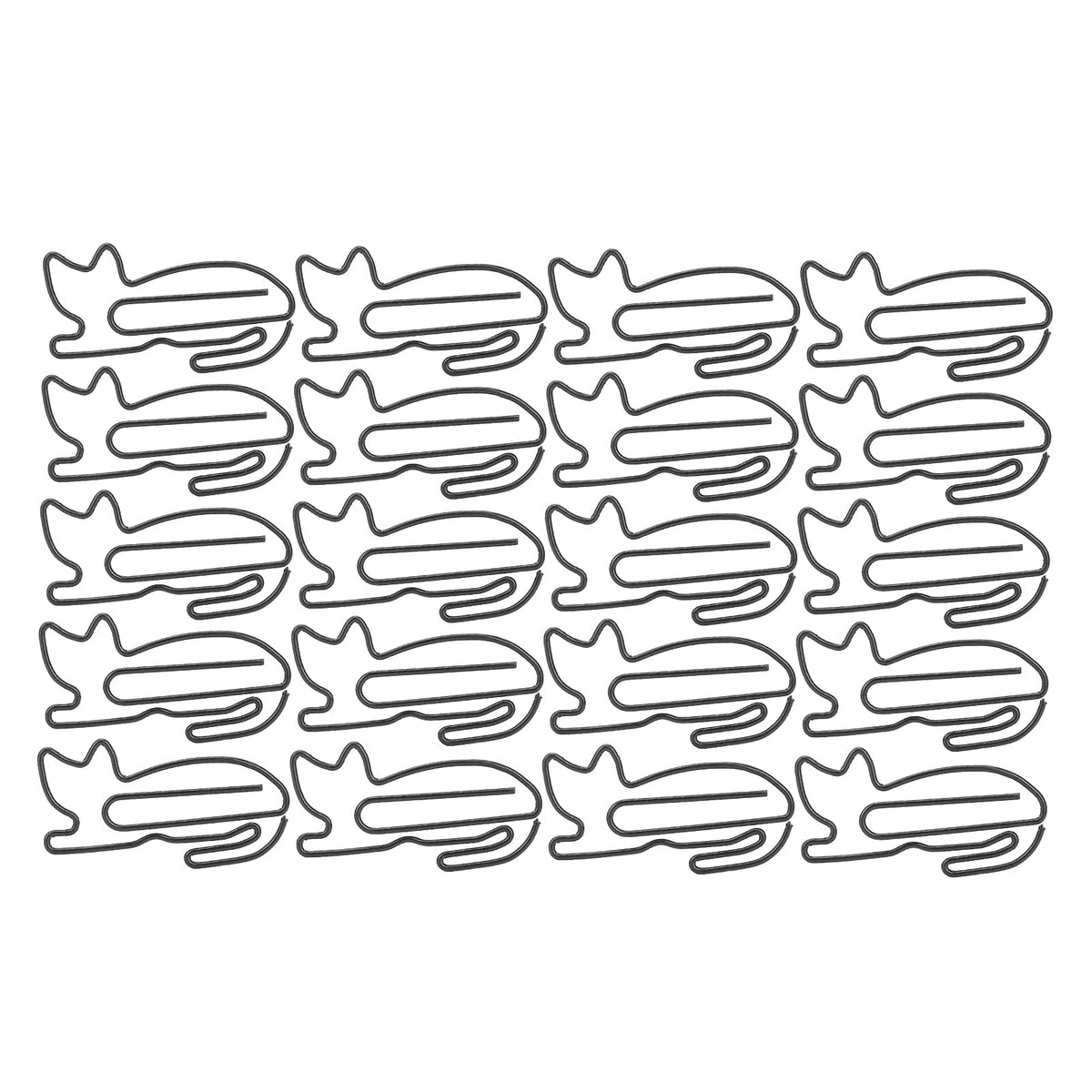 Cat Paper Clips, Notes Clips Coated Wire Paperclip 30Pcs And Rustproof Letter Holder For Home Office School Supplies