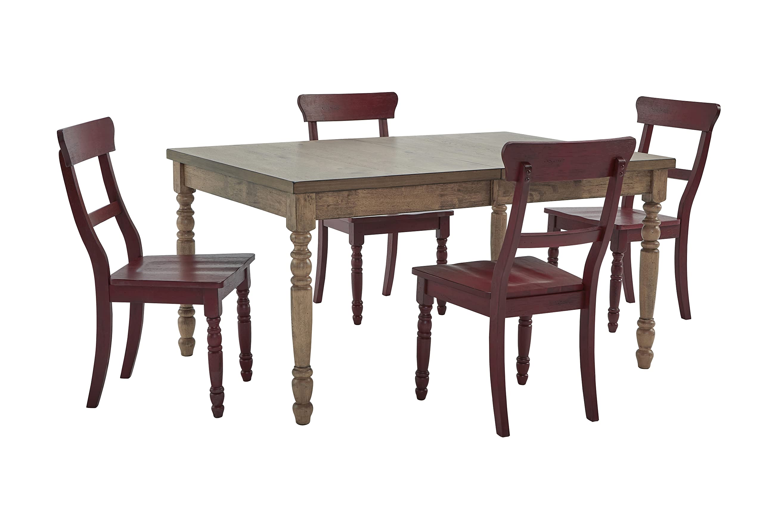 Progressive Furniture Savannah Court Set of 2 Dining Chairs, Antique Red