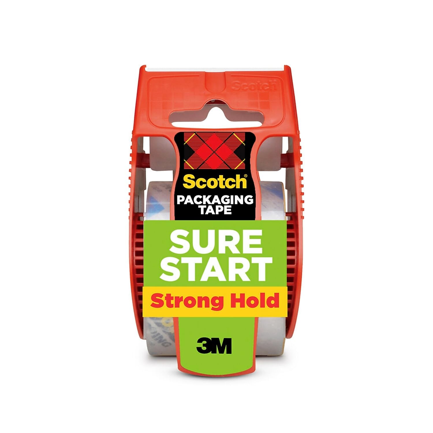 Scotch Brand Sure Start Shipping Packaging Tape With Dispenser, 2 Inches X 800 Inches (145), Clear