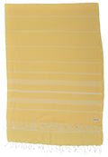 Bersuse 100% Cotton - Anatolia Xl Throw Blanket Turkish Towel - 61 X 82 Inches, Yellow