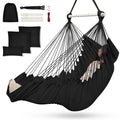 Outerman Hammock Chair, Hanging Chair With 3 Cushions And Foot Rest Support, Sturdy Metal Spreader Bar Max 500Lbs, Swing Chair F